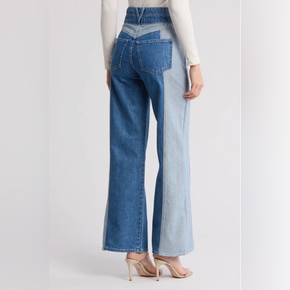 NWT VERONICA BEARD Taylor High Waist Wide Leg Jeans - Picture 2 of 3